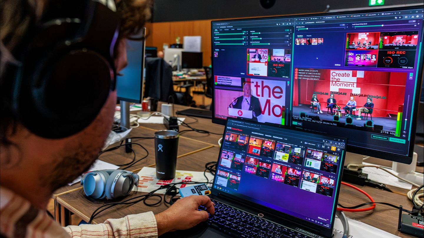 IBC sessions are captured at the RAI by remotely operated PTZ cameras